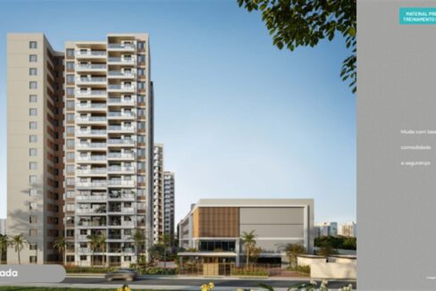 Fachada do Mood Guararapes, empreendimento de apartamentos de 3 quartos no Guararapes em Fortaleza